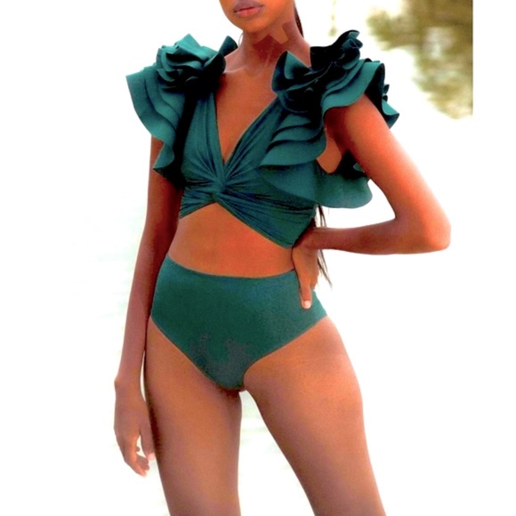 MAYGEL CORONEL Kai Two-Piece Flutter-Sleeve Bikini Set - Picture 2 of 8